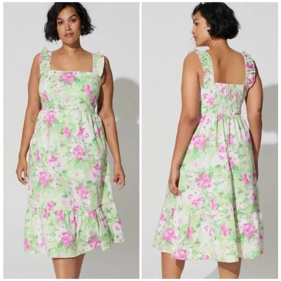 torrid | Dresses | Torrid Mini Poplin Tiered Ruffle Strap Floral Dress In Green | Poshmark torrid | Dresses | Torrid Mini Poplin Tiered Ruffle Strap Floral Dress In Green | Poshmark